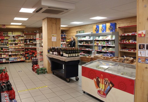 Overzicht supermarkt